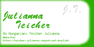 julianna teicher business card